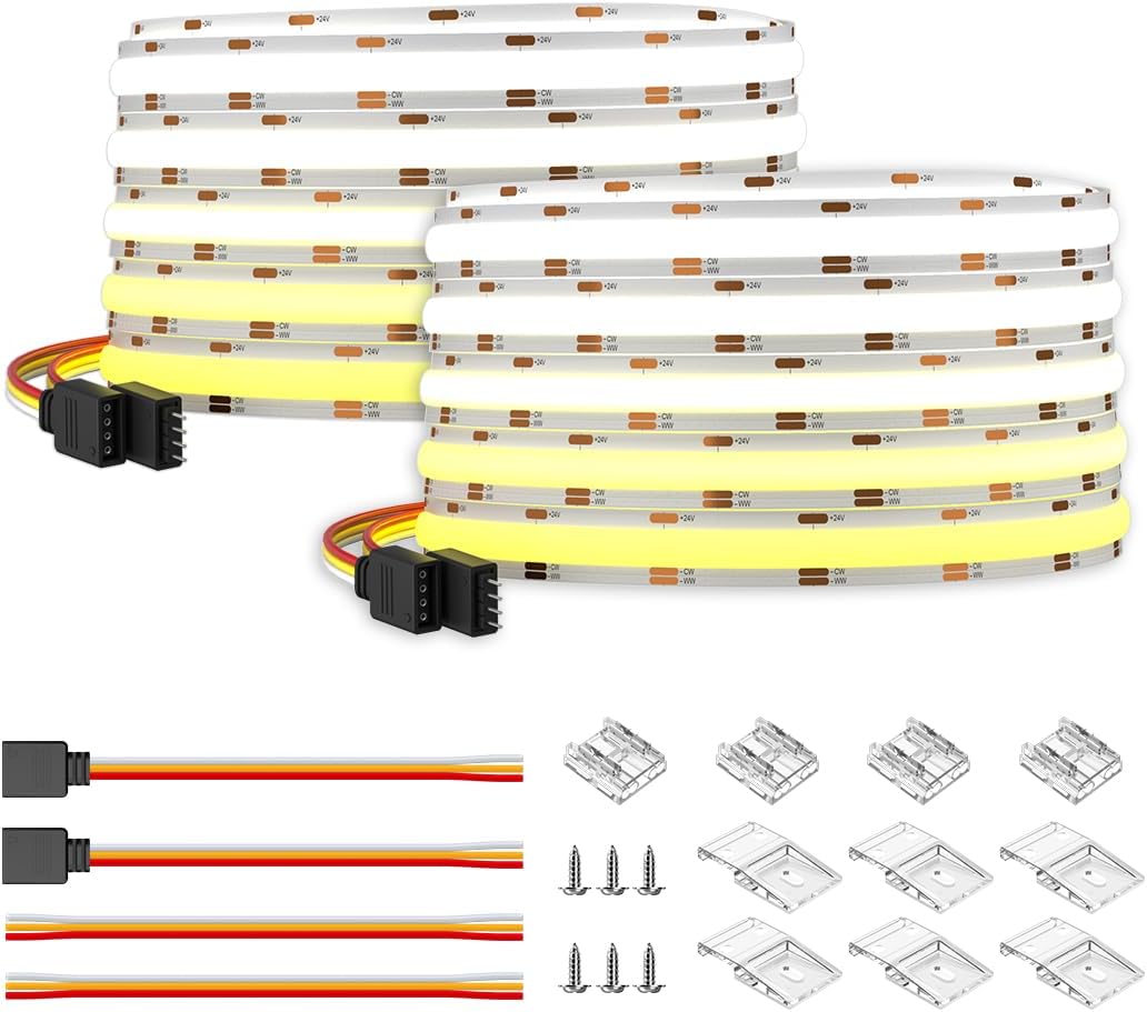 BTF-LIGHTING FCOB COB LED Strip for Indoor Decoration 32.8FT