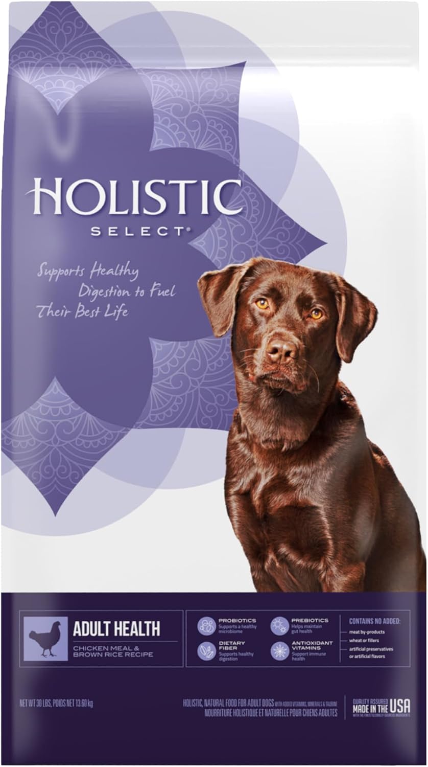 Holistic Select Natural Dry Dog Food for Optimal Health & Nutrition