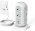 TESSAN Tower Power Strip: 11 Outlets, 3 USB, Ultimate Surge Protection!