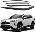 AUTOCLOVER Tape-On Rain Guards Window Visors for Toyota RAV4 - Smoked