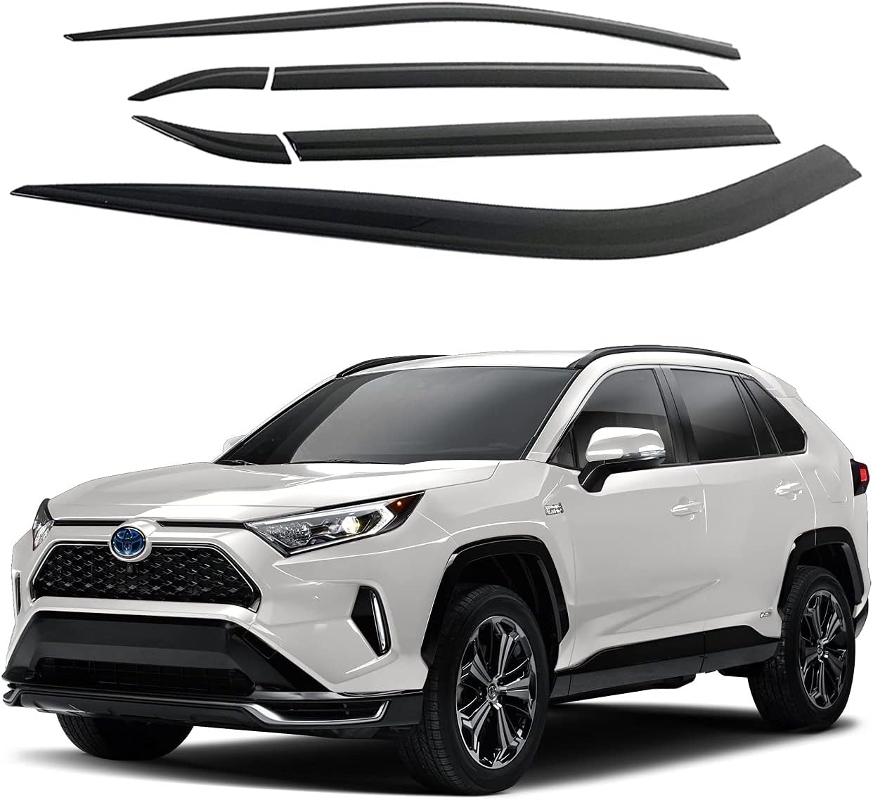 AUTOCLOVER Tape-On Rain Guards for Toyota Rav4 2019-2025