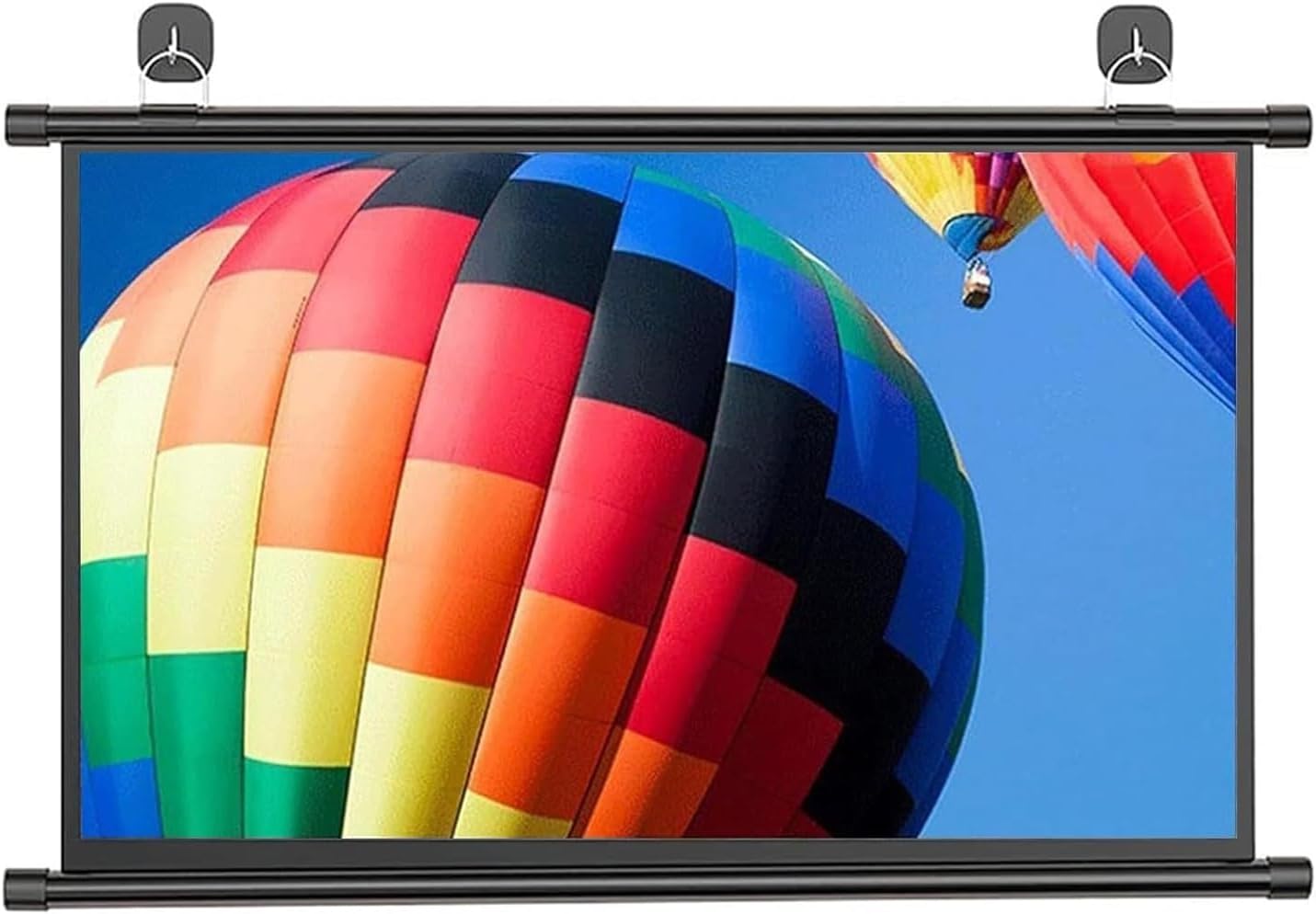 Portable Lightweight Pull Down Projector Screen for Home Use