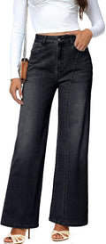 High Rise Baggy Jeans Straight Wide Leg - Comfortable
