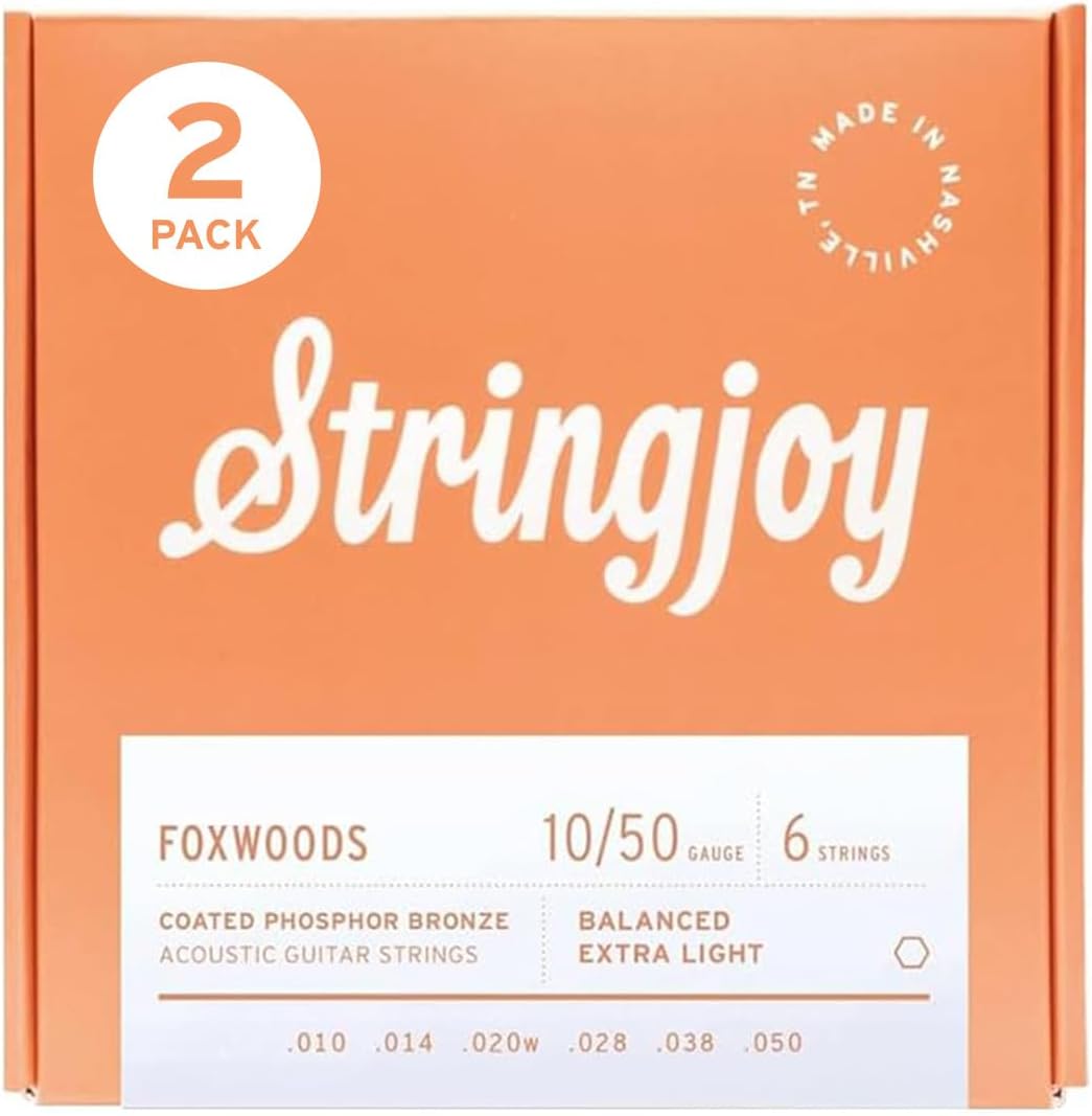 Balanced Extra Light Foxwoods Coated Acoustic Guitar Strings