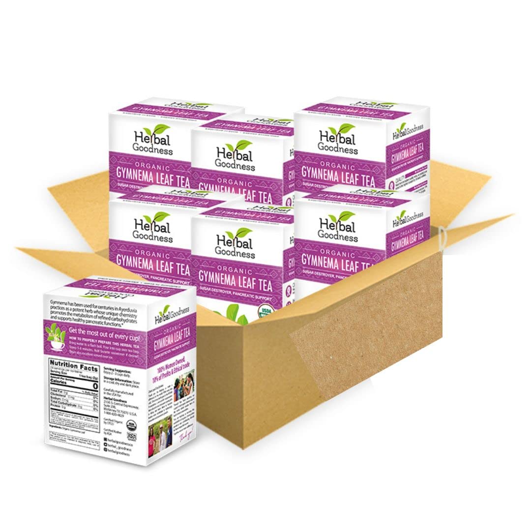 Gymnema Sylvestre Leaf Tea - Organic, Caffeine-Free, 24 Bags