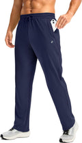 Pudolla Men's Fleece Lined Sweatpants - Warm, Water Resistant Fit cold