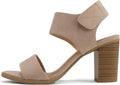 Soda Wait-A Women Open Round Toe Chunky Heel Sandals