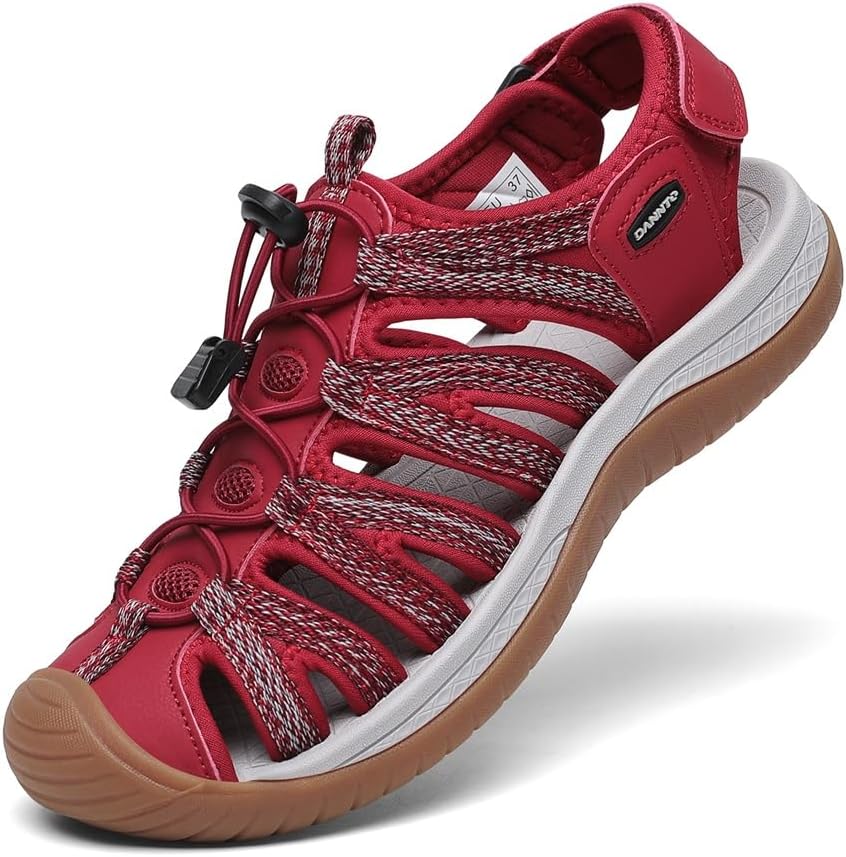 Dannto Women's Closed Toe Hiking Sandals for Outdoor Comfort