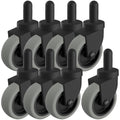 Mop Buckets Wheels Replacement Set of 8 3in Non-Marking TPR Castors