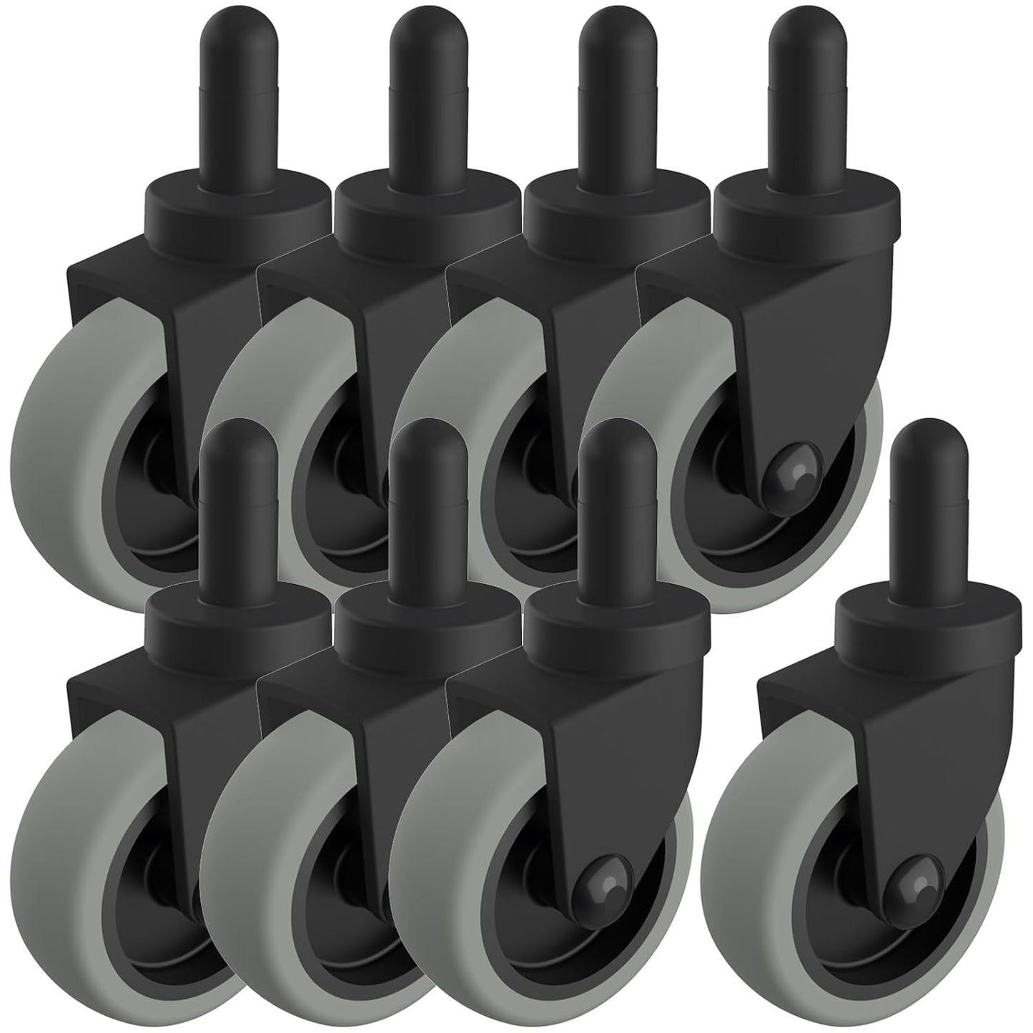 Mop Bucket Wheels Replacement Set of 8 for Rubbermaid Models