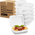 Clamshell Take Out Food Containers 9in x 6in - Eco-Conscious Bulk Pack