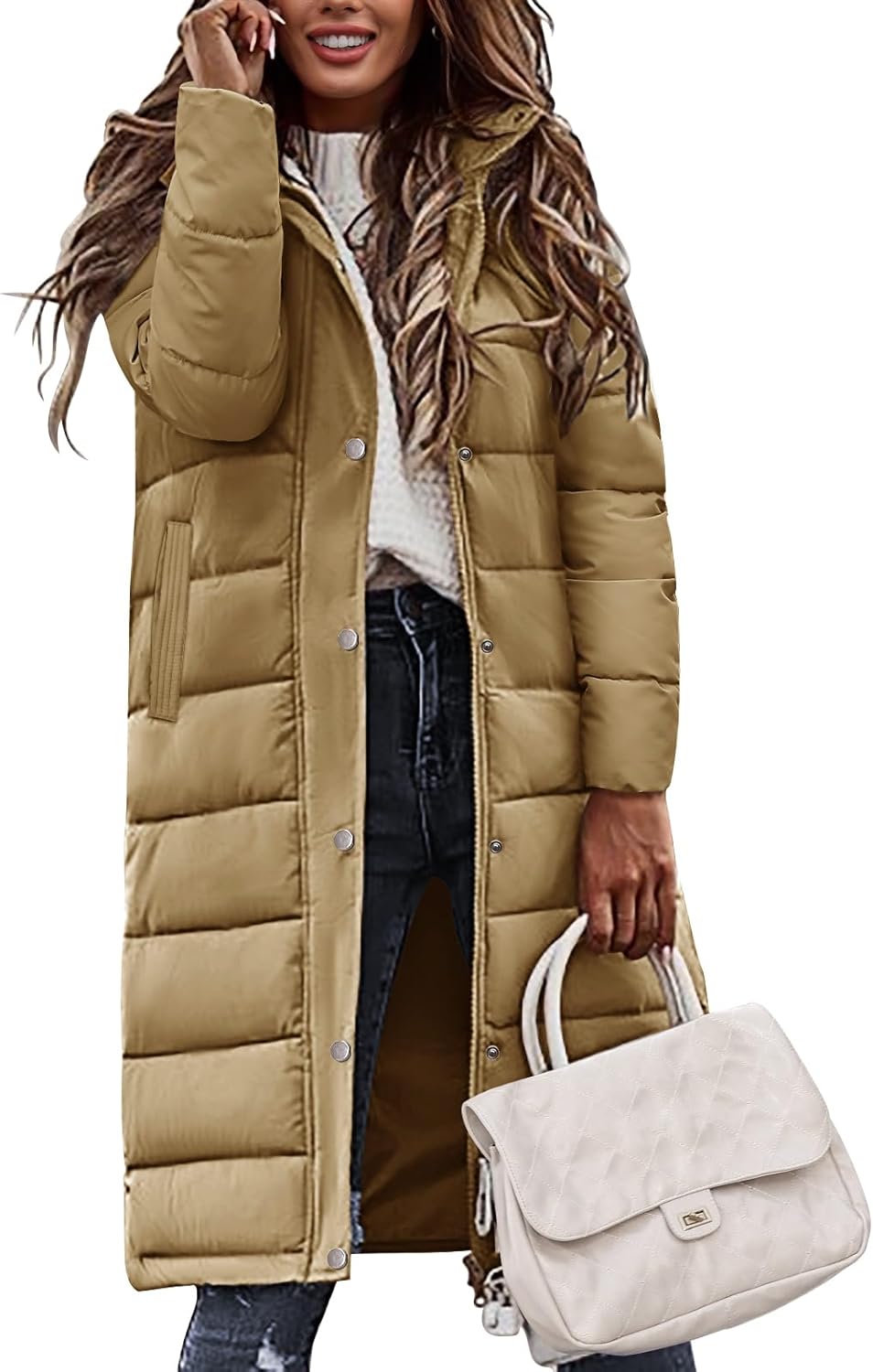 Womens Winter Long Puffer Coat for Ultimate Warmth and Style