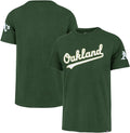 Men's Oakland Athletics Team Color Embroidered Wordmark Tee - Cotton