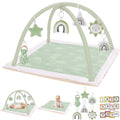 Washable Tummy Time Mat for Infants with 6 Sensory Toys