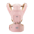 Baby Carrier Pink 6-in-1 with Hip Seat - Ergonomic M Position Support