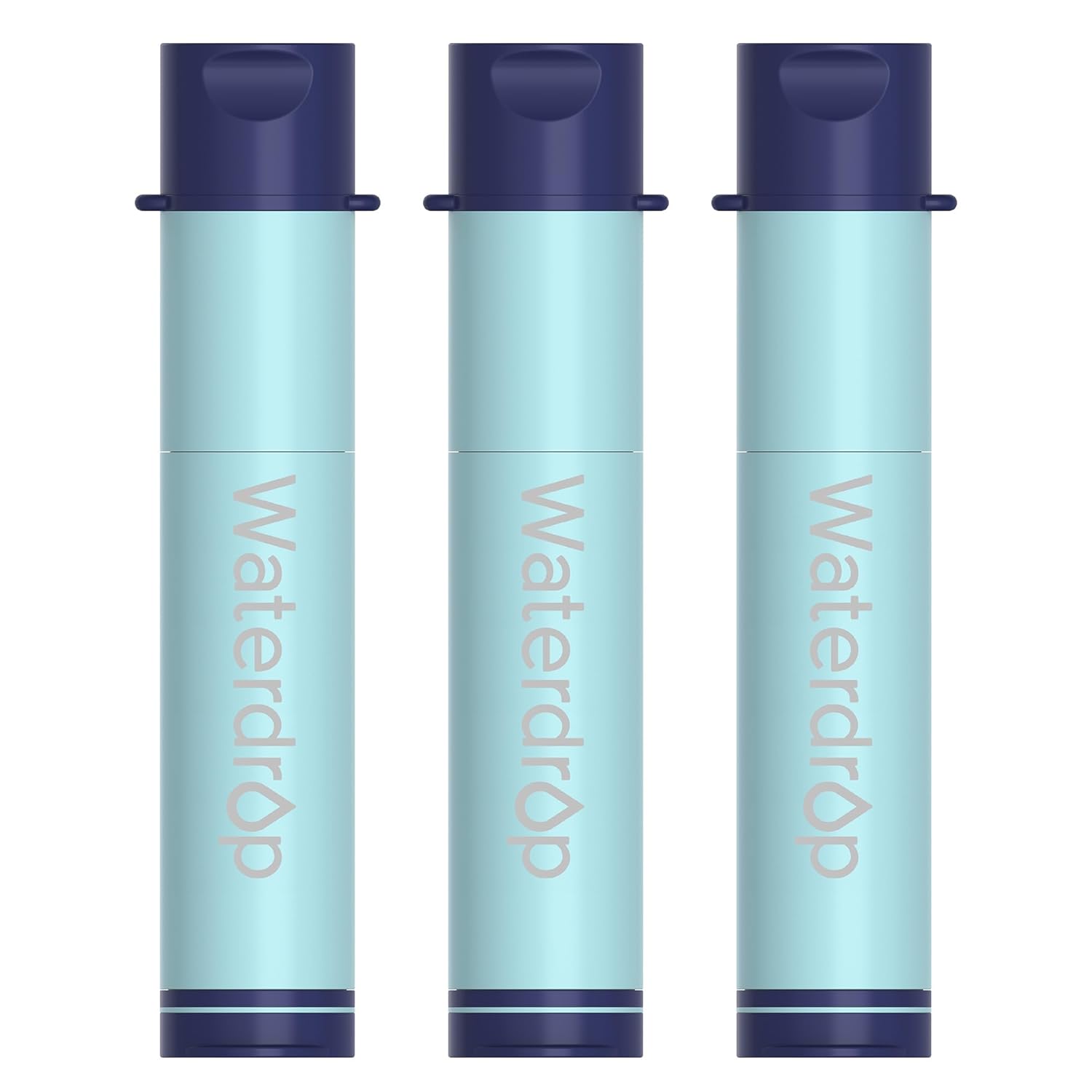 Portable 3-Pack Waterdrop Straw - Ready for Any Adventure!