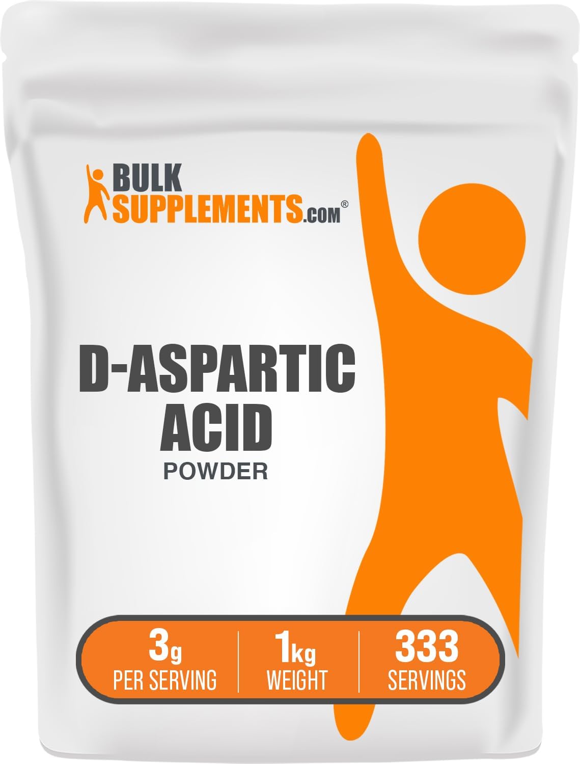 D-Aspartic Acid Powder for Men - Pure Amino Acid Supplement