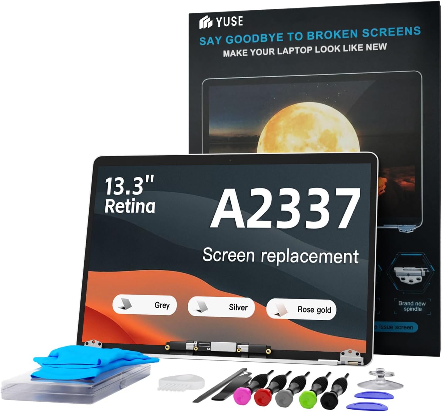 YUSE A2337 Screen Replacement for MacBook Air 2020 M1 Retina