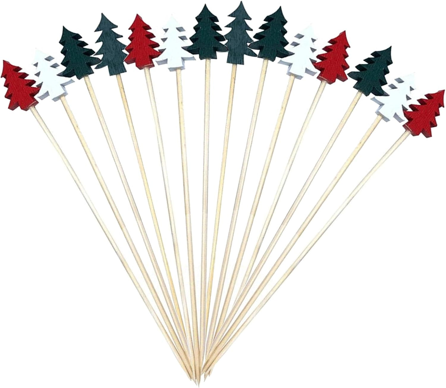 Christmas Tree Cocktail Toothpicks - Festive Appetizer Skewers