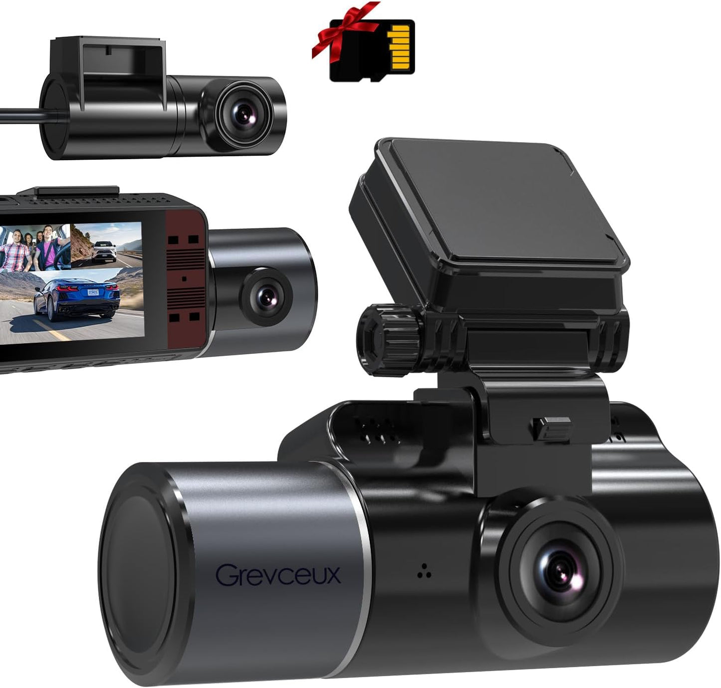 4K Triple Car Camera: AIPLUGER Dash Cam