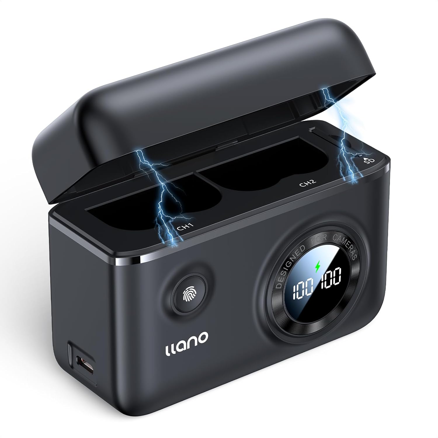 llano EN-EL3e Dual Fast Charger for Nikon Cameras - 18W PD