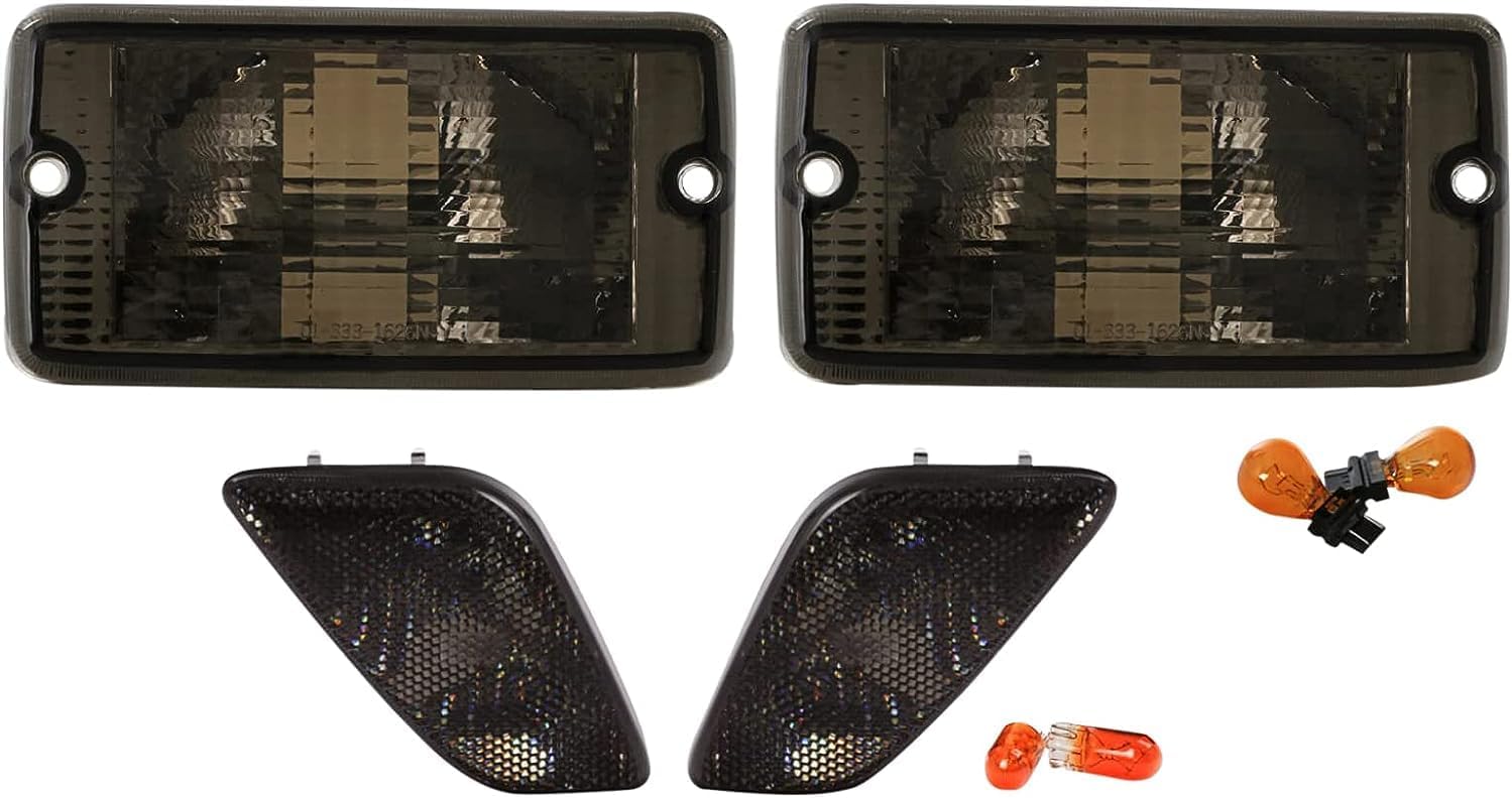 USR Side Marker Lights for 1997-2006 Wrangler TJ - Smoked Lens