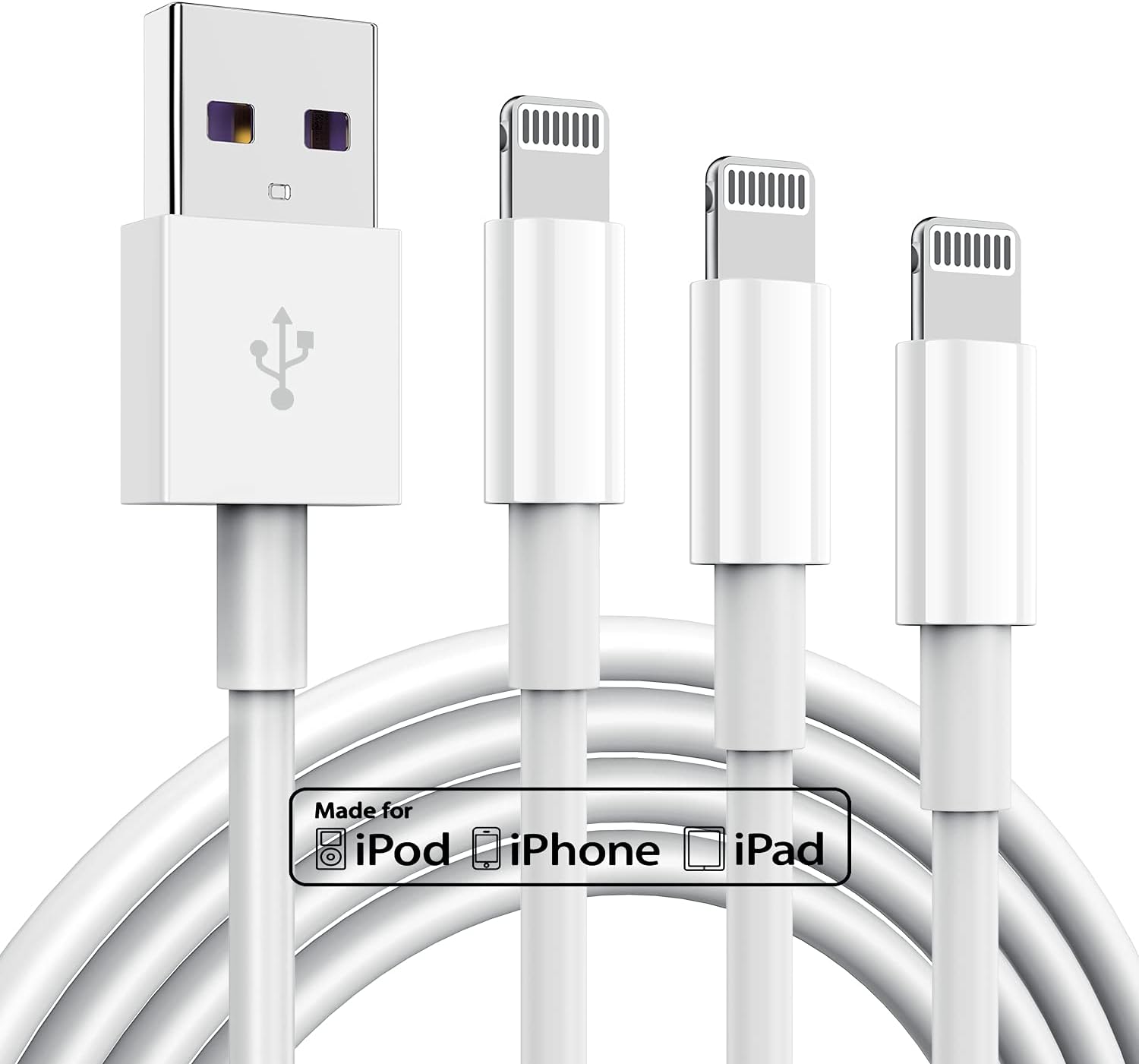 Fast Charge with TUMABER 6ft Lightning Cable Trio