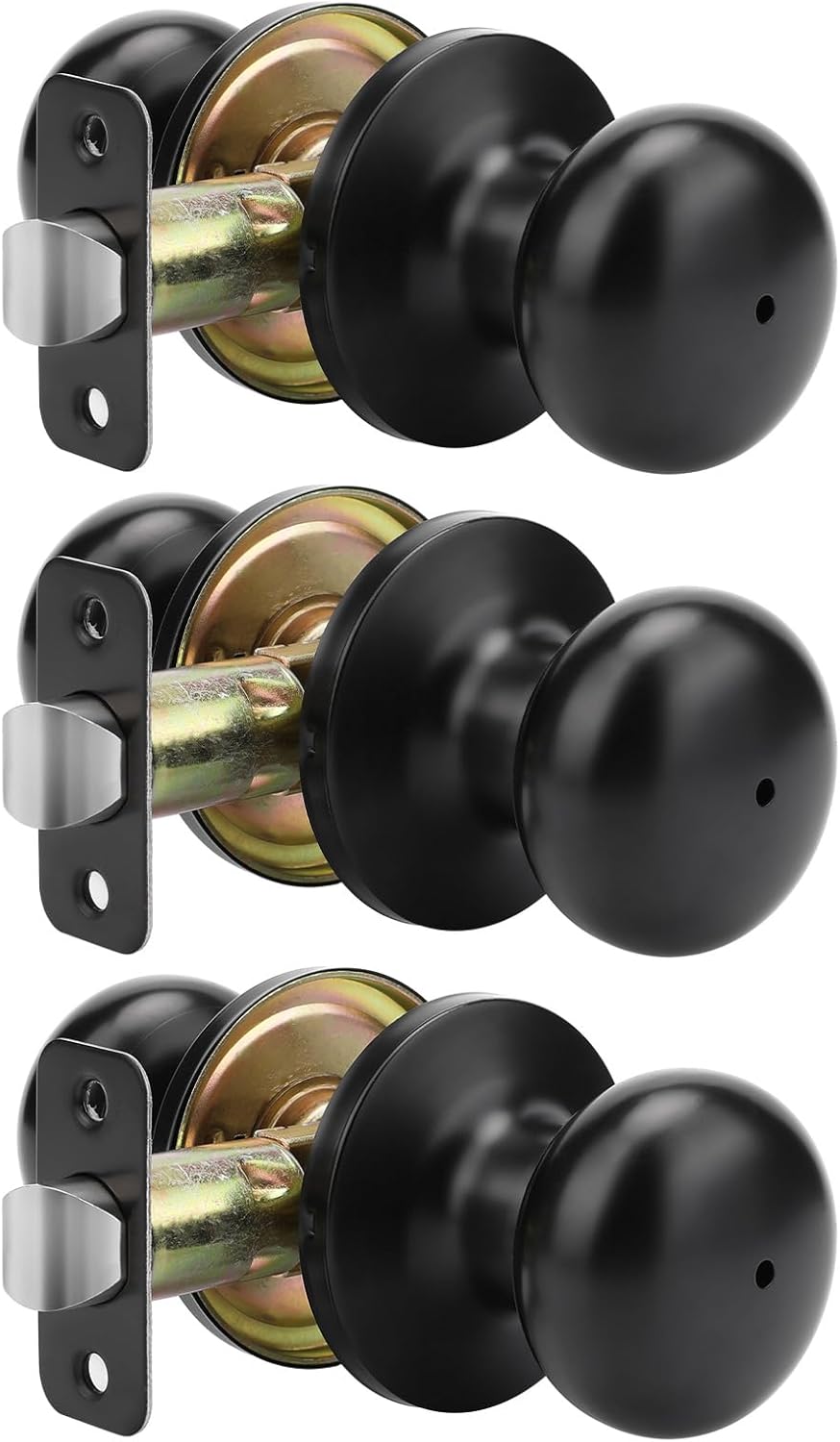 goldenwarm Black Interior Door Knobs for Privacy Needs