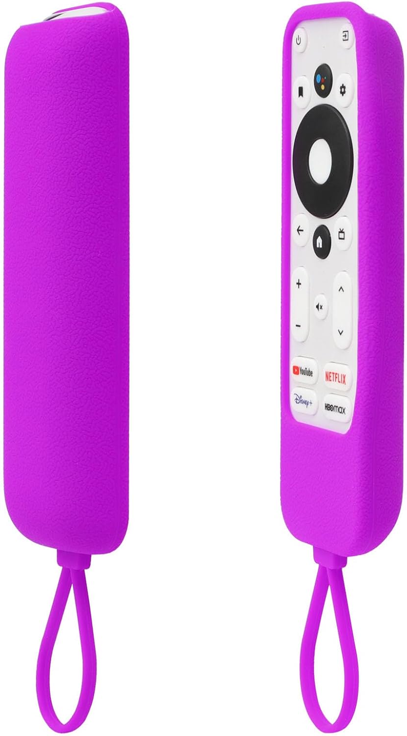 Shockproof Onn Android TV Remote Case - Washable Purple