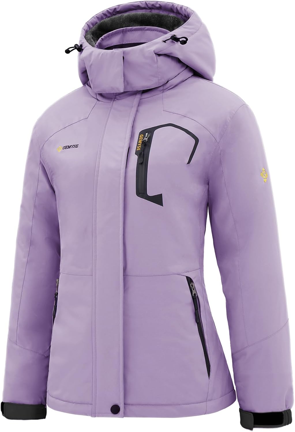 GEMYSE Women's Ski Snow Jacket: Warm, Waterproof & Windproof