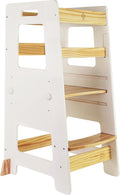 WOOD CITY Kitchen Step Stool - Safe Montessori Standing Tower for Kids