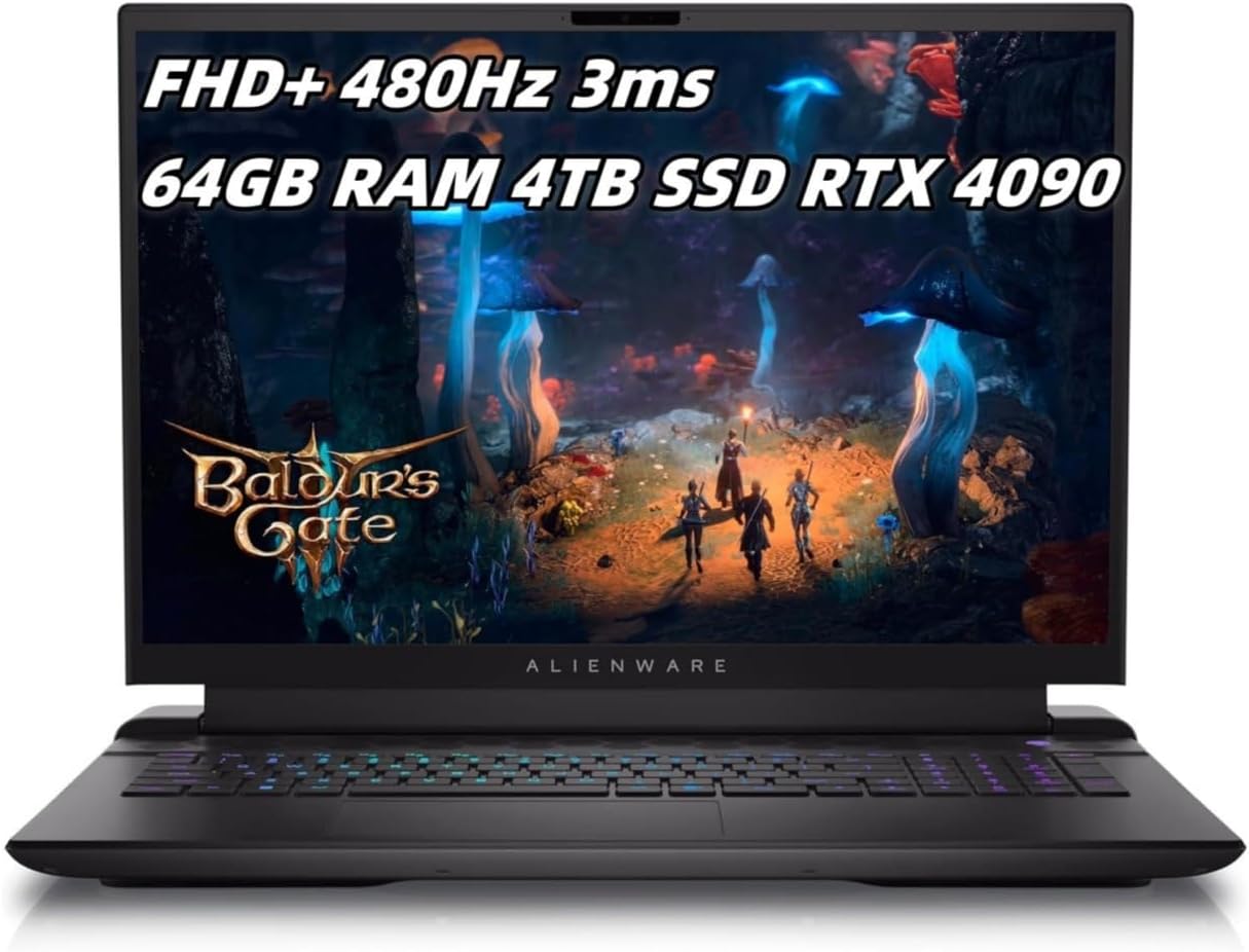 Dell_Alienware 18 480Hz Gaming Laptop: i9,64GB,4TB,RTX4090