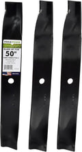 Maxpower 561381B 3 High Lift Blades for 50 in Toro Time Cutter - Clean