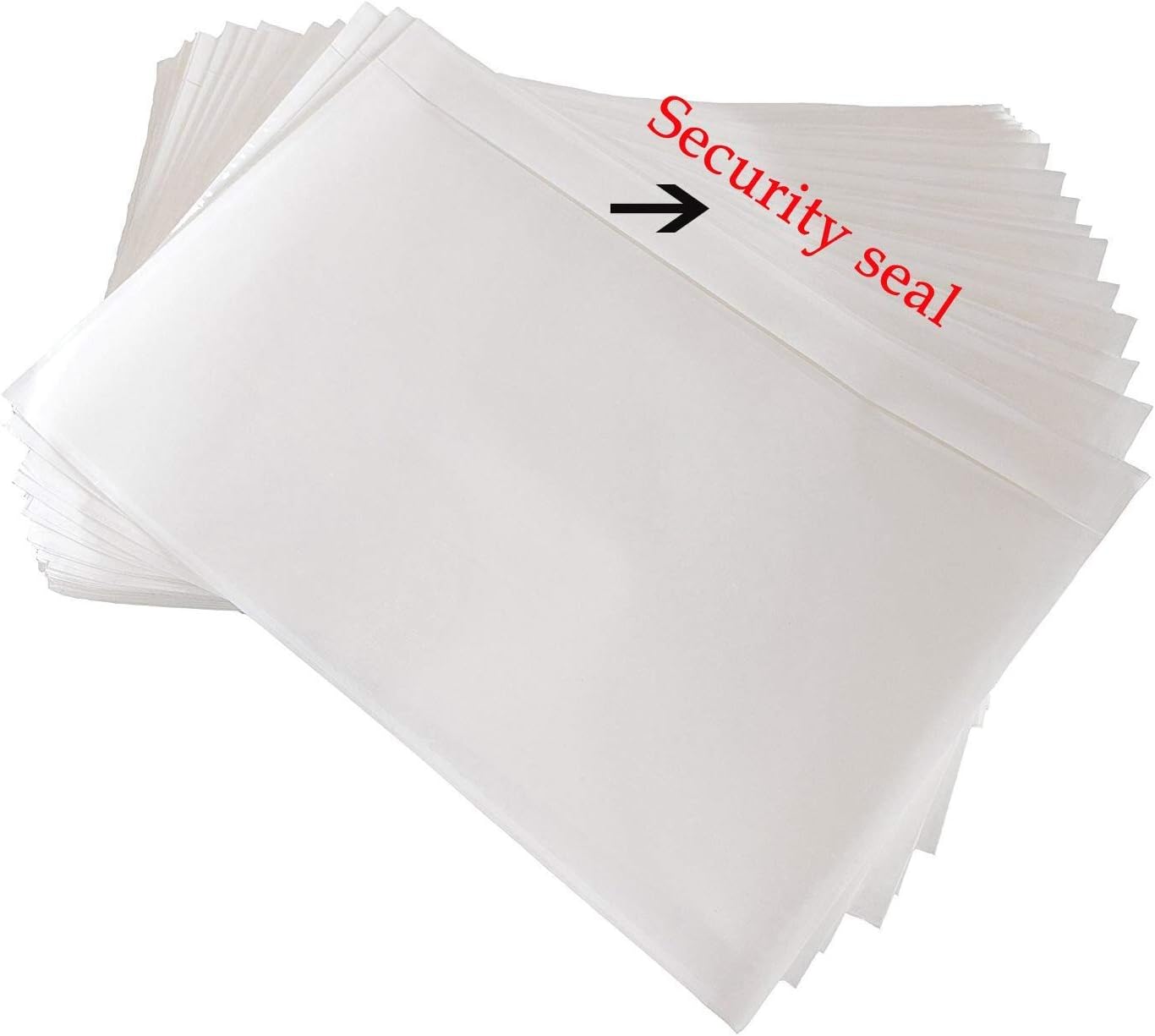 SJPACK 1000 Clear Adhesive Top Loading Packing List Envelopes