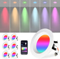 4 in Smart LED Can Lights Retrofit Recessed Lighting - RGB WiFi