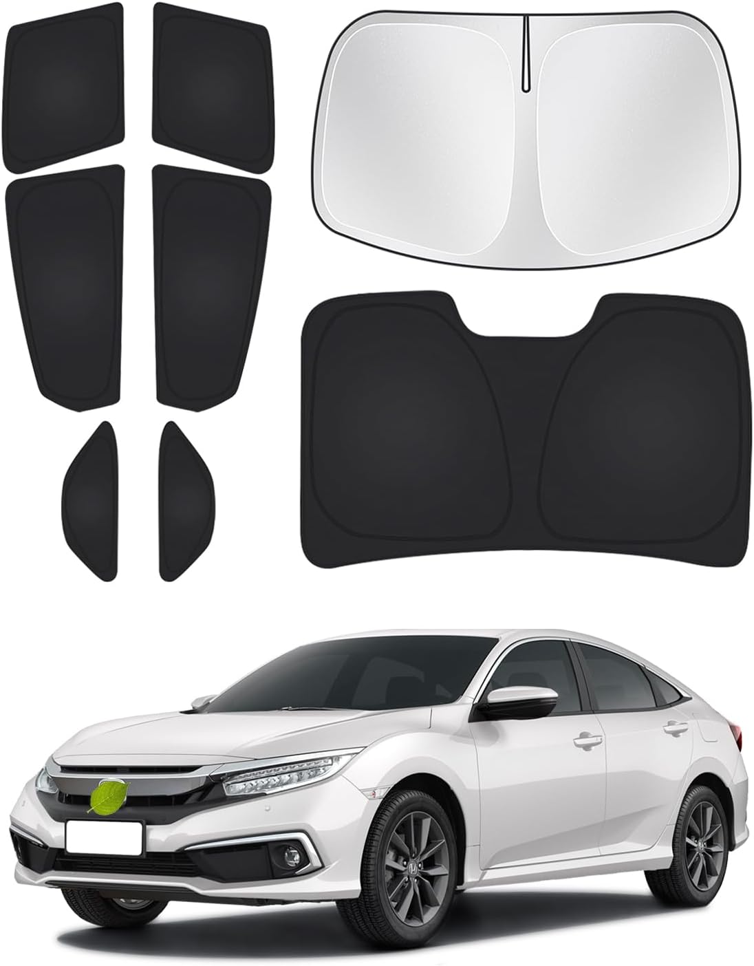Windshield Sun Shade for Honda Civic 10th Gen 2016-2021 Full Set