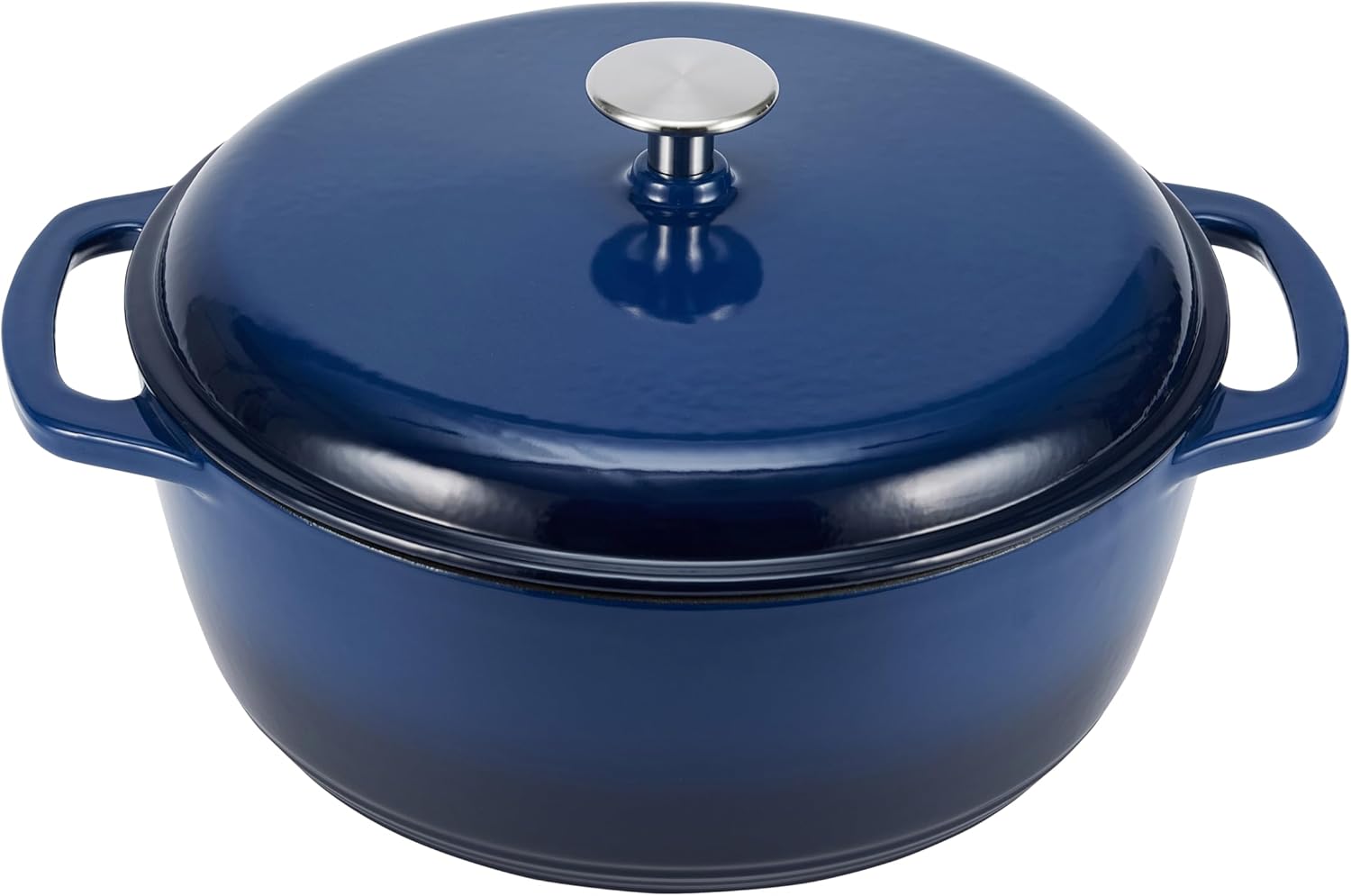 Enameled Cast Iron Dutch Oven Pot with Lid, 6-Quart, Navy
