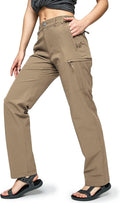 Women's Quick Dry Cargo Hiking Pants - Lightweight Water-Resistant