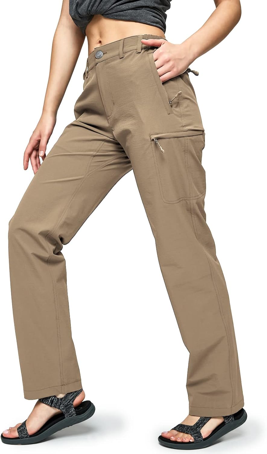 MIER Women's Quick Dry Cargo Pants for Hiking and Travel