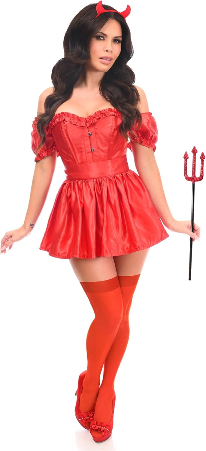 Daisy Corsets Top Drawer 4 Pc Sexy Devil Corset Costume Review