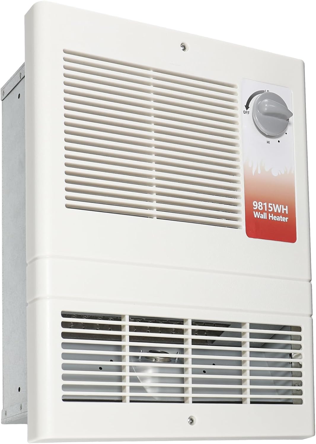 Silent 1500W Wall Heater, Adjustable Thermostat - Ideal for Any Room