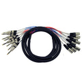 Seismic Audio SAXT-8x10M 8-Channel 10 ft XLR to TRS Snake - Reliable