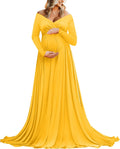 Saslax Maternity Off Shoulders Half Circle Gown for Baby (Style WPYG)