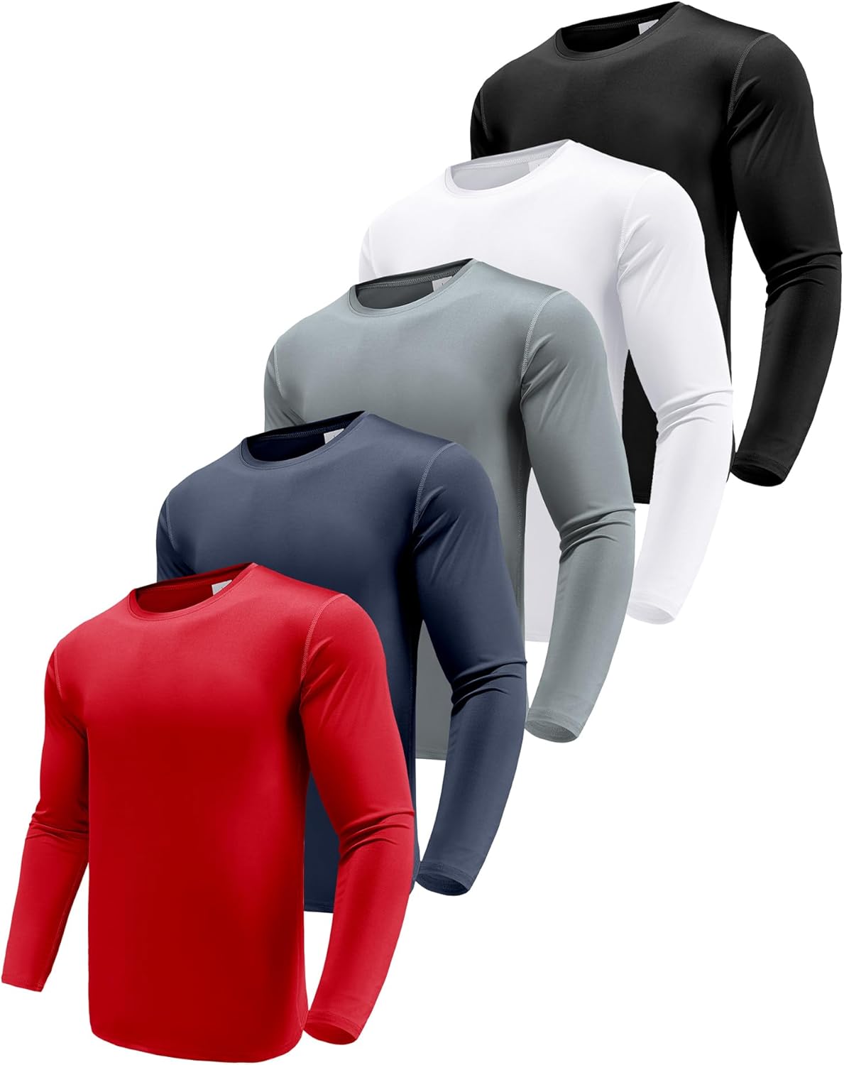 Men's Performance Long Sleeve T-Shirts for Gym and Outdoor Use