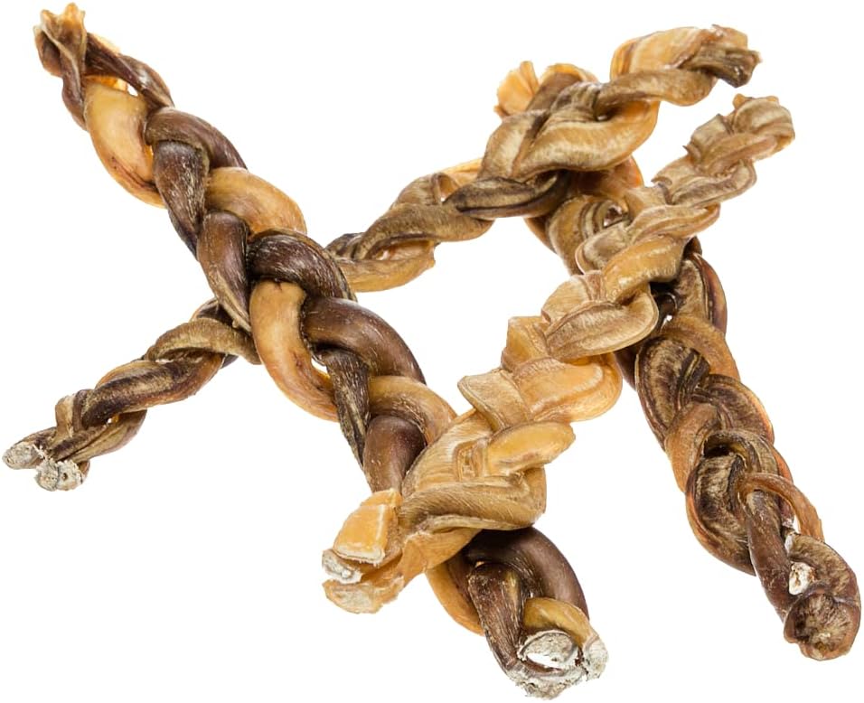 Braided Bully Sticks for Dogs - 12 Inch All Natural Chews