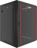 15U Wall Mount Server Rack Cabinet - Locking 24in Depth
