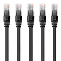 Cat 6 Ethernet Cable 5 Pack 50ft - High Speed 10Gbps Performance