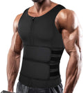 Men Neoprene Sauna Zipper Waist Trainer Vest Tank Top - Boost Sweat