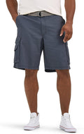 Lee Men's Big & Tall New Belted Wyoming Cargo Short - Roomy Durable at