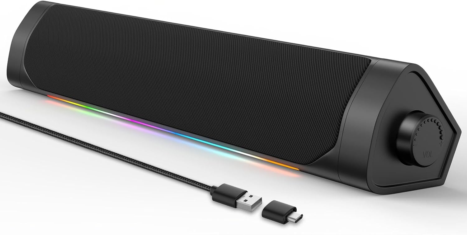 Powerful USB Speakers with Headphone Output